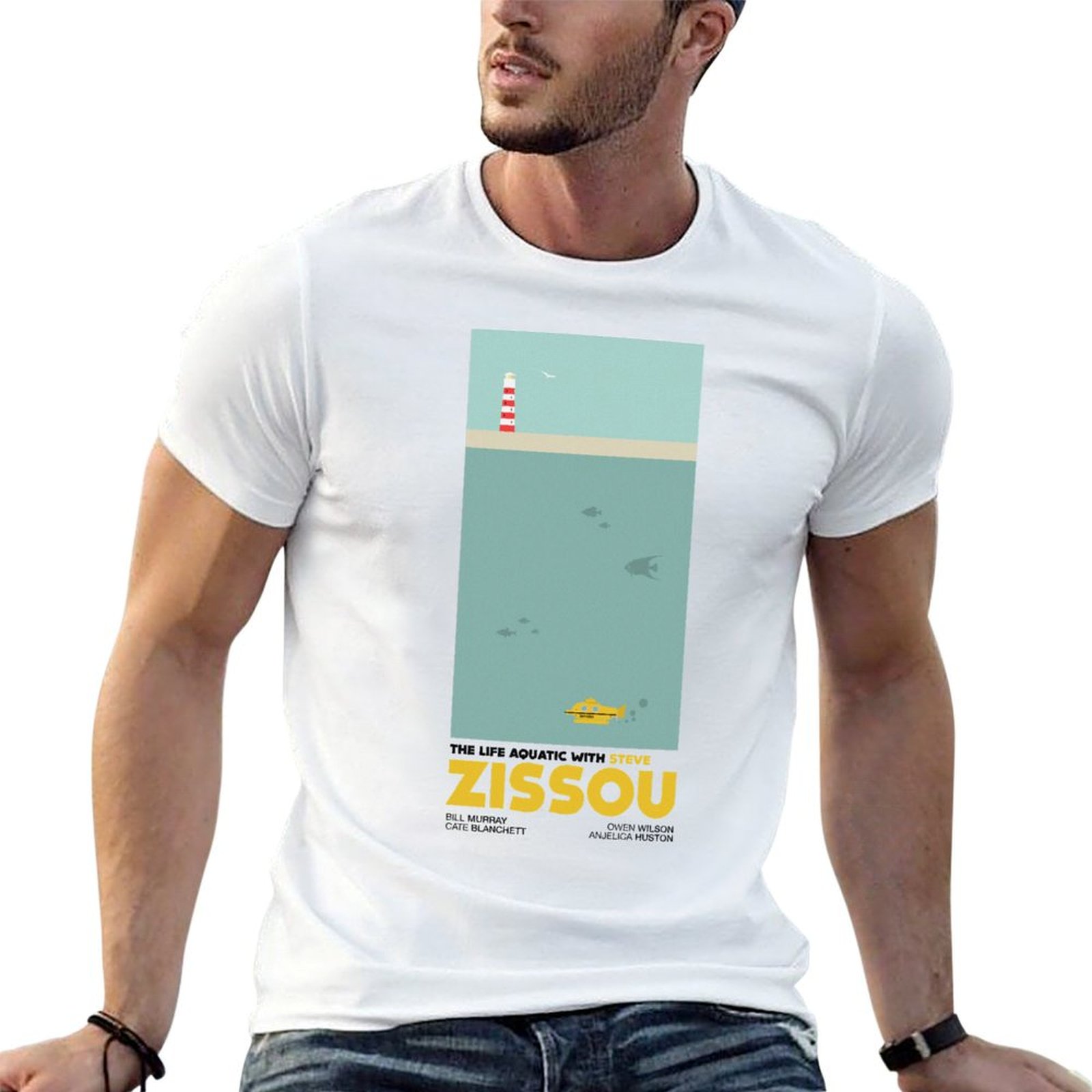Футболка The Life Aquatic (Wit – обзор и цена Aquatic Sports Wear
