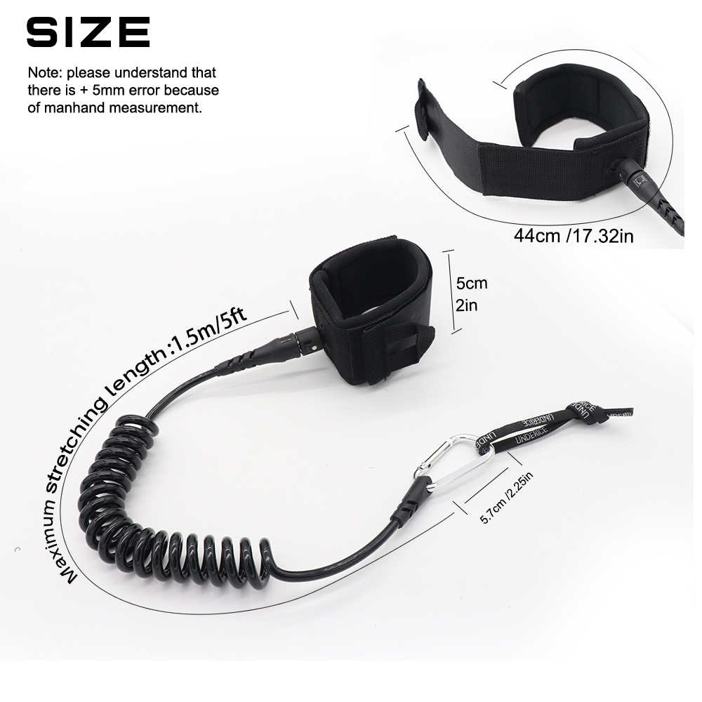 Леаш для серфинга UICE 5 футов – обзор и цена Surfboard Leash Ankle